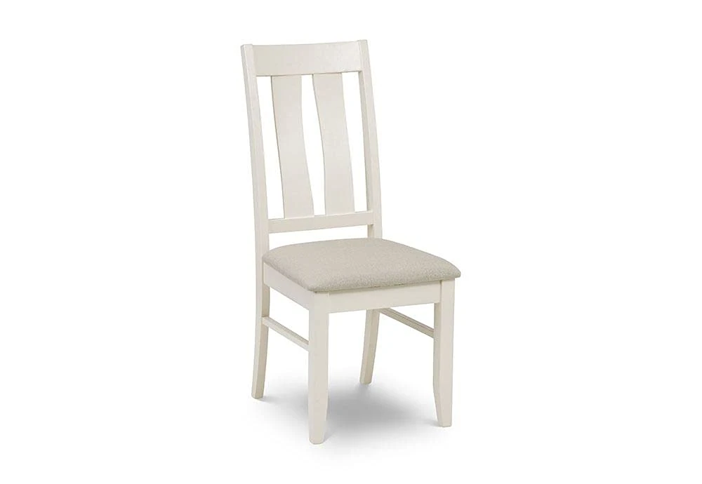 Julian Bowen Pembroke Set of 2 Dining Chairs, Ivory