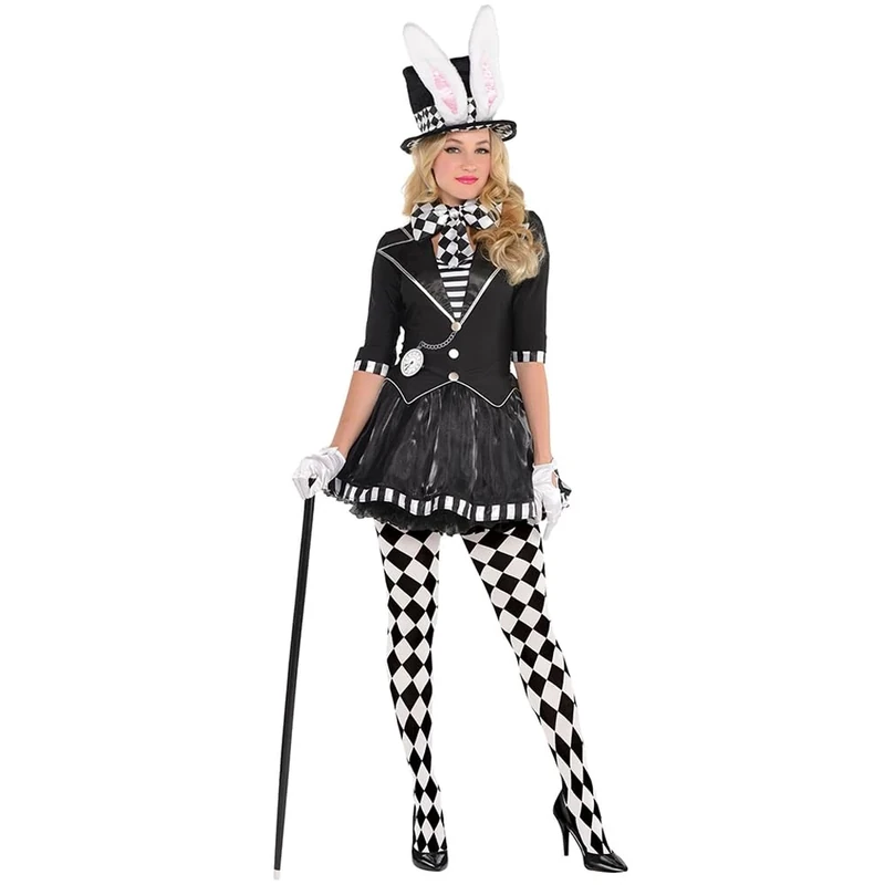 amscan Adult Ladies Dark Mad Hatter Fancy Dress Costume (Women: 14-16)