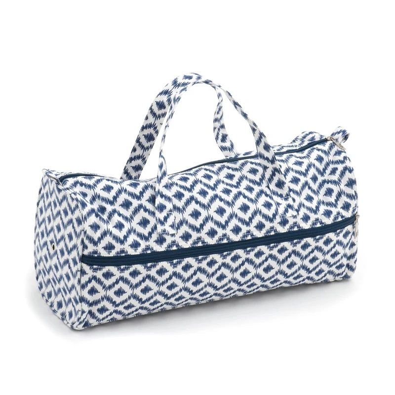 Hobbygift Groves Exclusive: Knitting Bag: Scribble Diamond, Cotton Blend, 15 x 42 x 17.5 cm