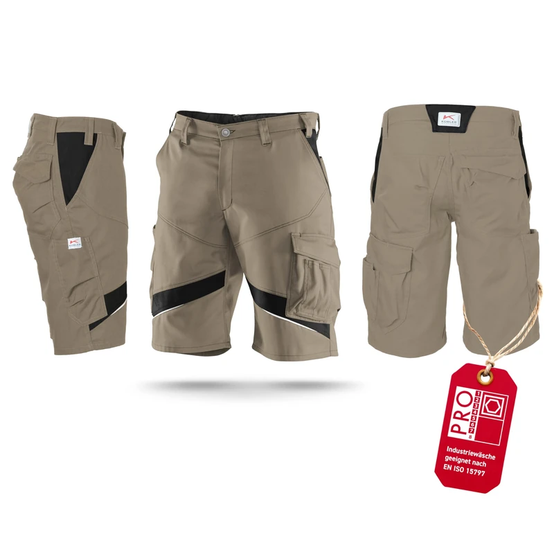 Kubler 24505365-2599-62 Shorts, Sand Brown/Black, Size 62