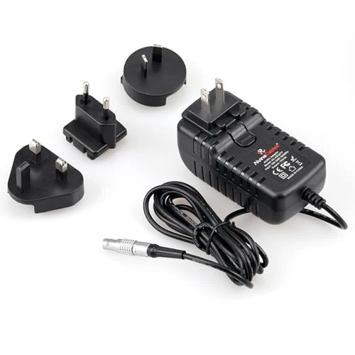 Alvin's Cables 2 Pin Male to Universal AC With UK EU AU US Plugs Adapter Converter Power Cable for Z Cam E2 Flagship Teradek Cube Hollyland Cosmo 600