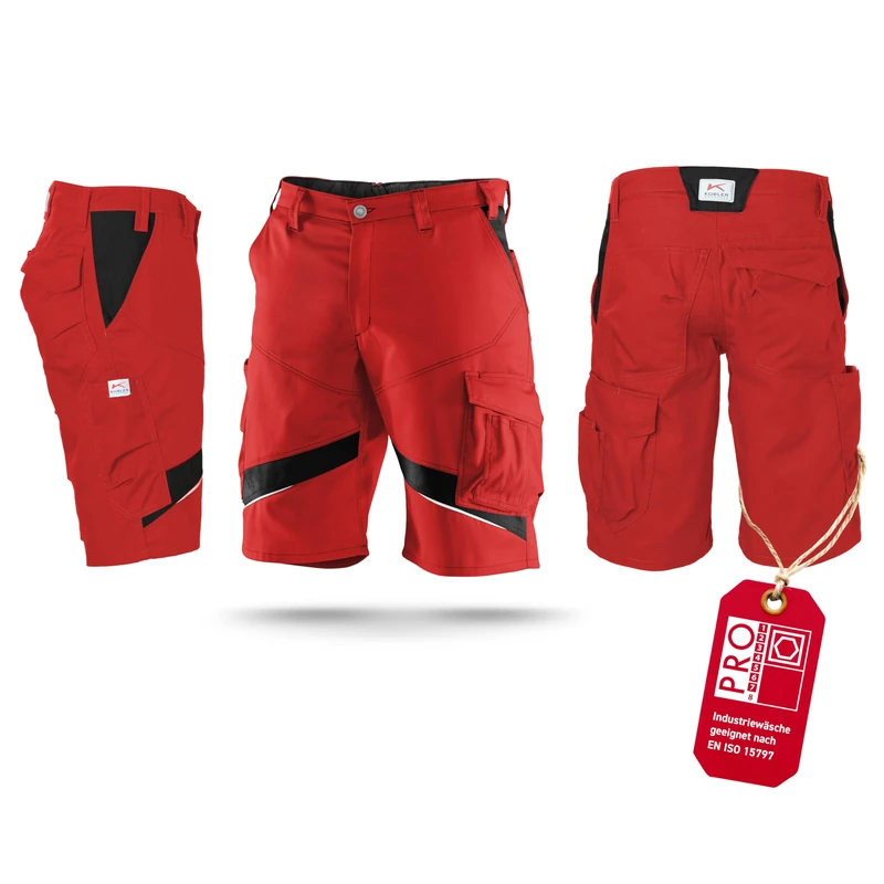 Kubler 24505365-5599-62 Shorts, Medium Red/Black, Size 62