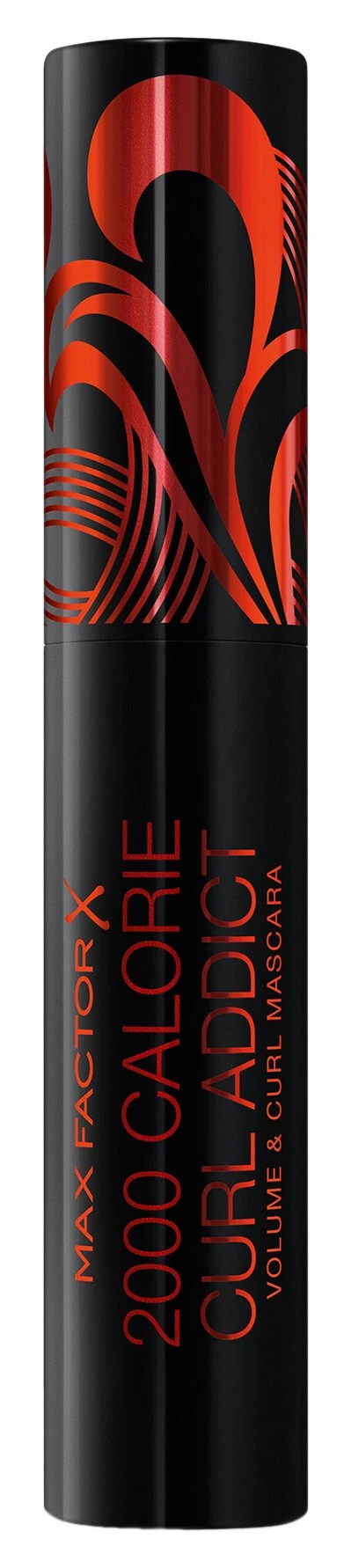 Max Factor 2 Calorie Curl Addict Mascara with Curved Brush, Volume and Curl In One, Black/Brown, 11 ml