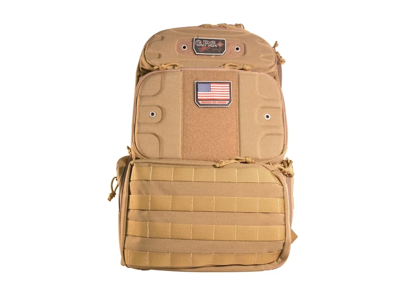 G.P.S Tactical Range Backpack, Tall, Tan