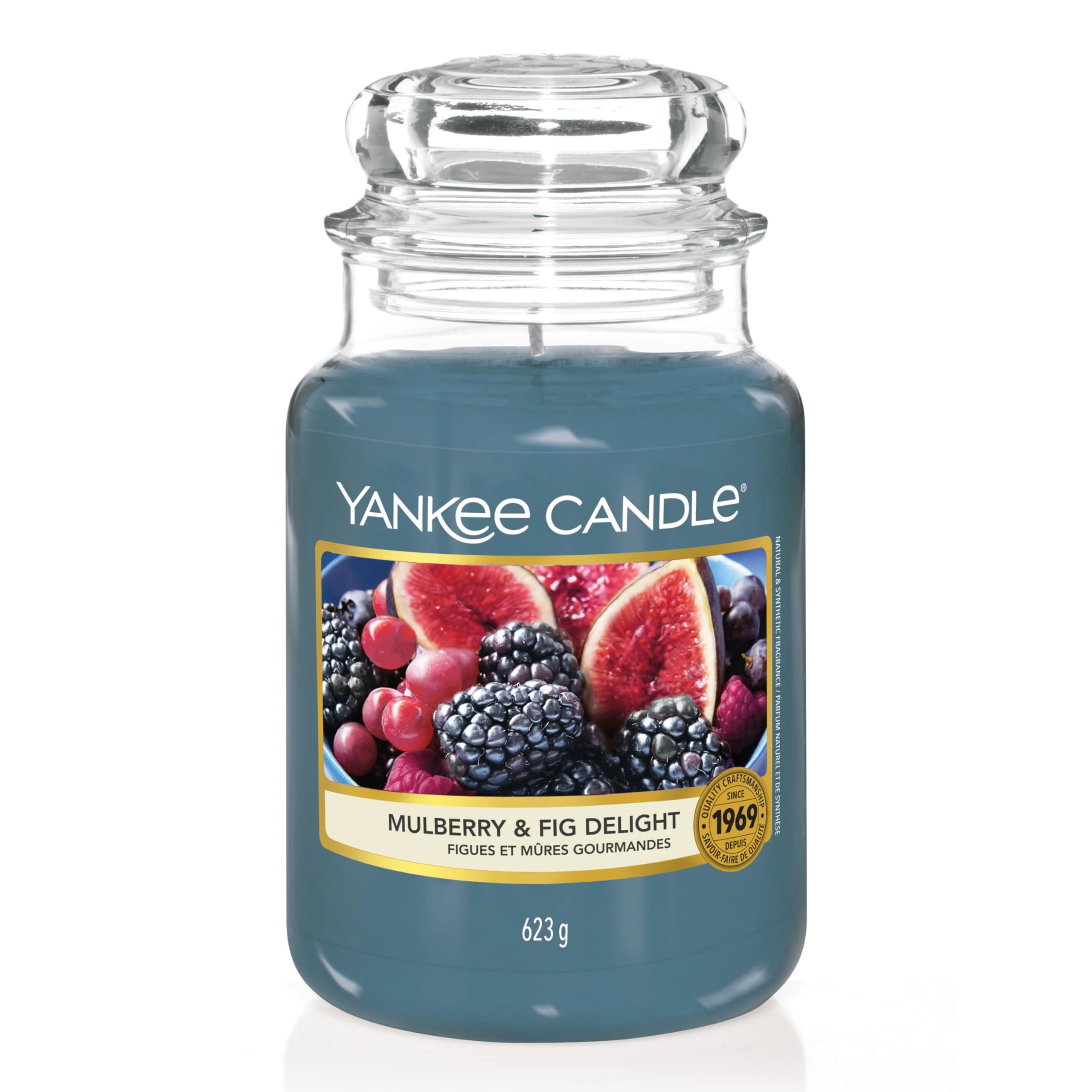 Yankee Candle Scented Candle | Mulberry & Fig Delight Large Jar | Long Burning Candles: up to 150 Hours | Perfect Gifts for Women