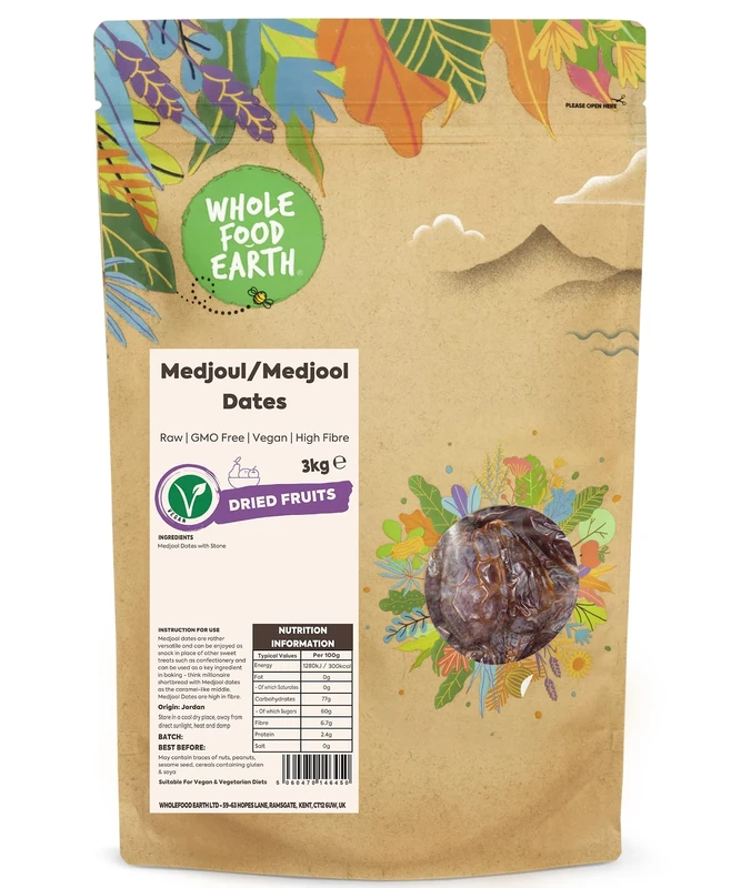 Wholefood Earth Medjoul Dates, 3 kg