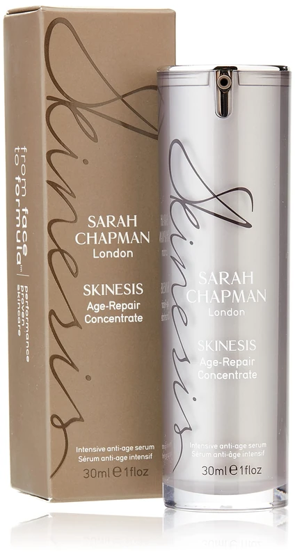 Sarah Chapman Skinesis Age Repair Concentrate – Intensive Anti-Ageing Serum with Peptides, Retinol, Vitamin C and Collagen-Boosting Actives – Targets Wrinkles, Uneven Tone and Firmness – 30ml