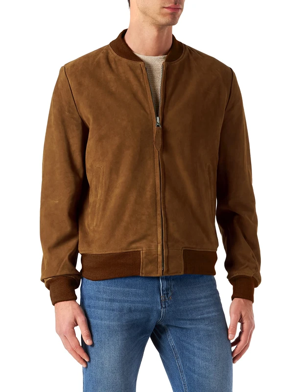 Schott NYC Men's Lc300 Jacket Not Applicable, Brown (Rust Rust), Large