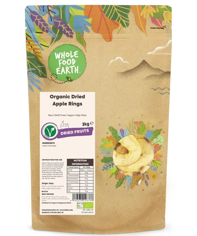 Wholefood Earth - Organic Apple Rings, 2 kg - Image 1