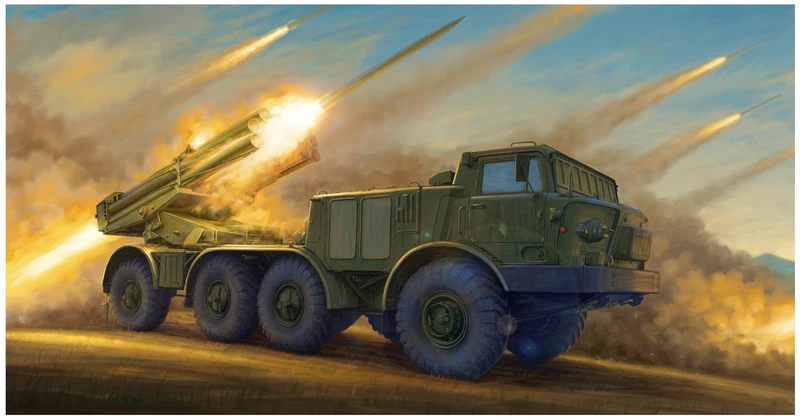 Trumpeter 1:35-9P140 TEL of 9K57 Uragan Rocket System