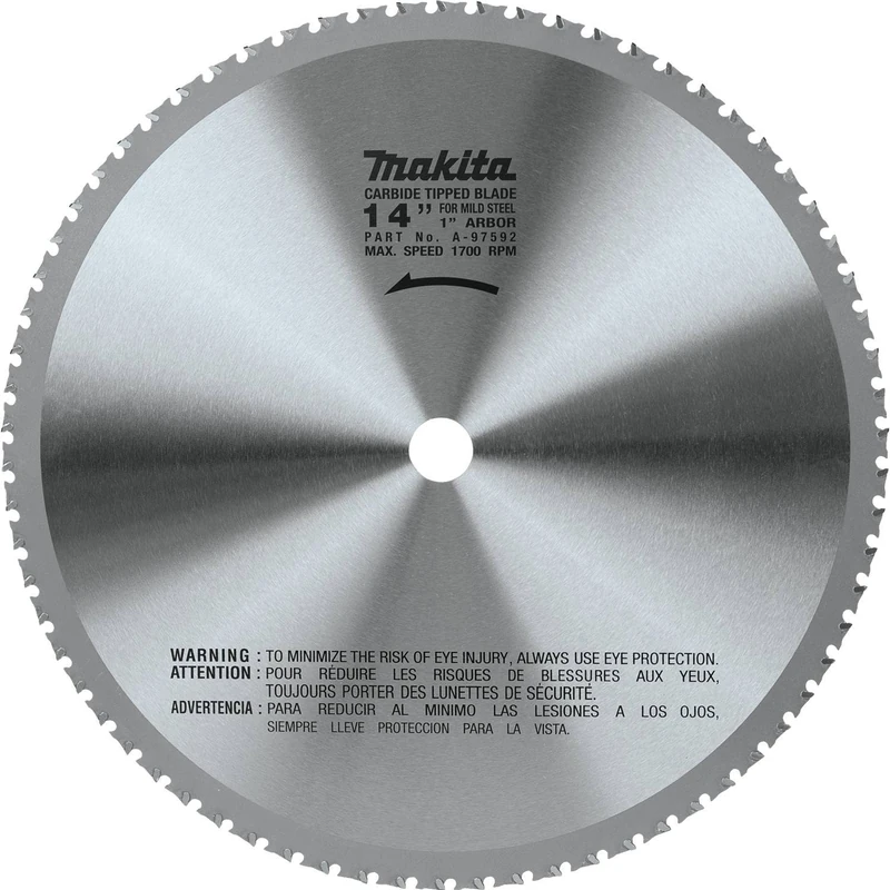 Makita A-97592 14" (70T) Carbide-Tipped Metal Cutting Blade, Ferrous Metal,