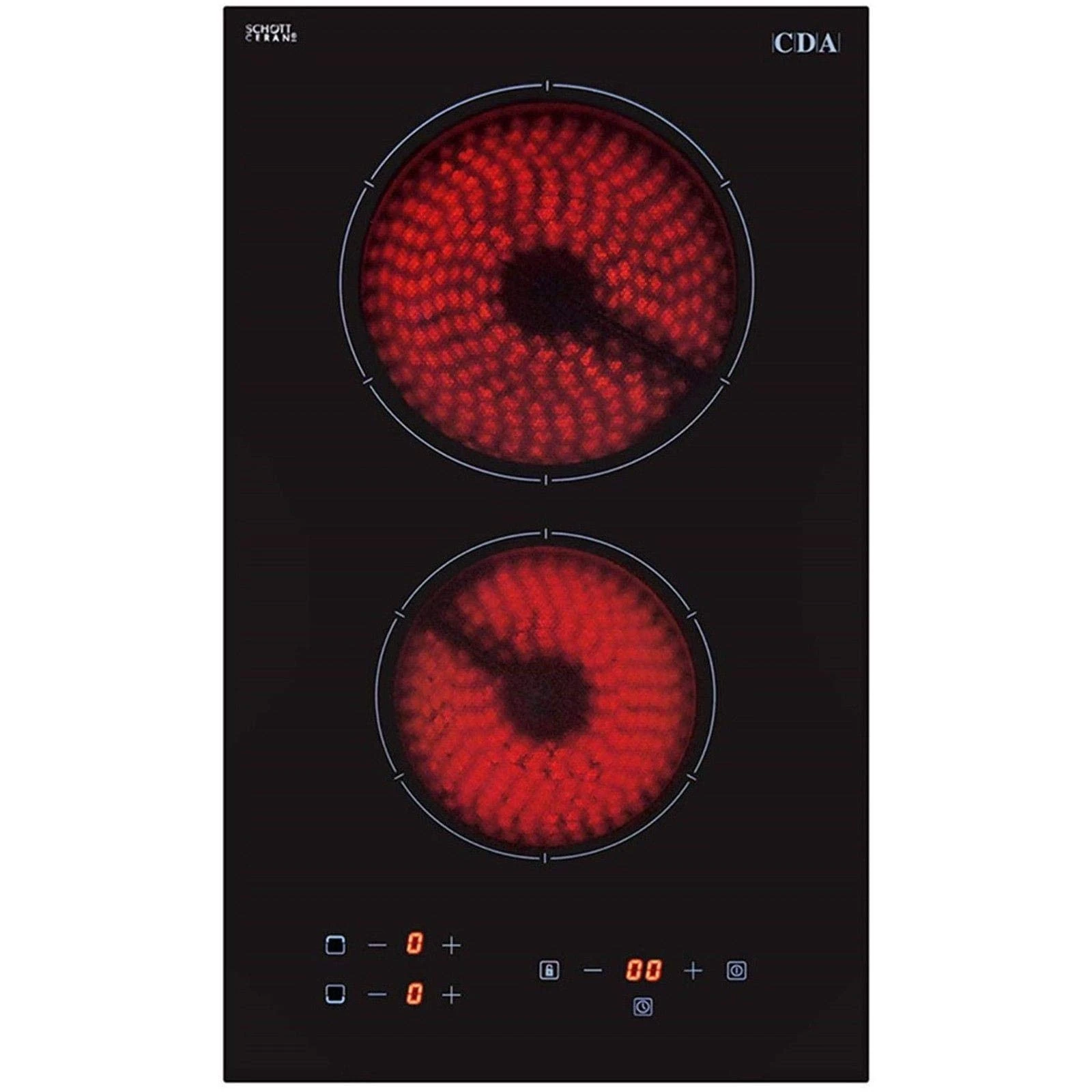 CDA 30cm 2 Zone Domino Ceramic Hob
