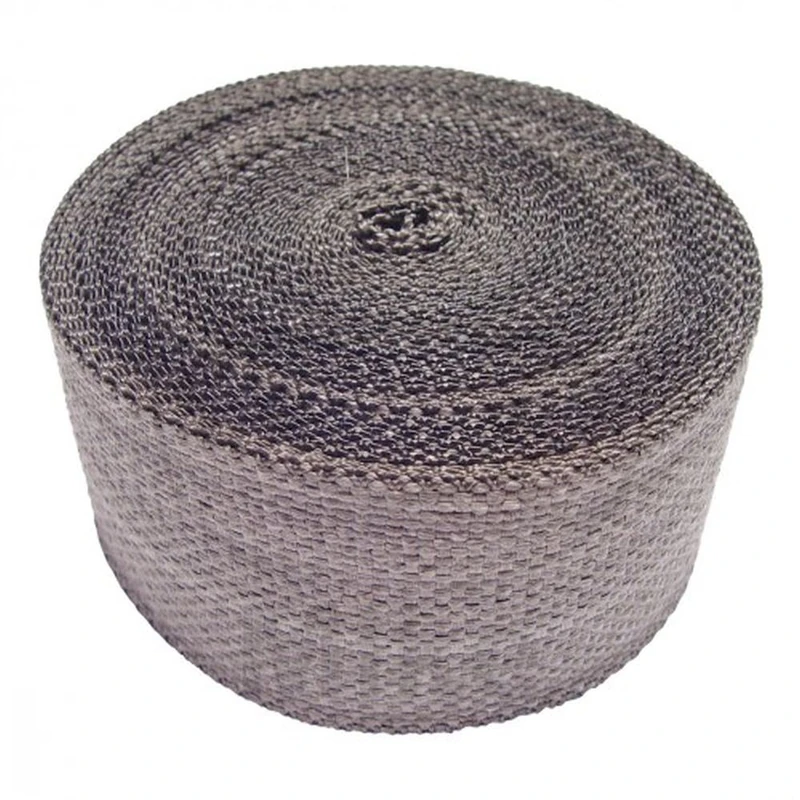 FASCIA TERMICA PER COLLETTORE SCARICO 10 METRI X 50MM GRIGIO