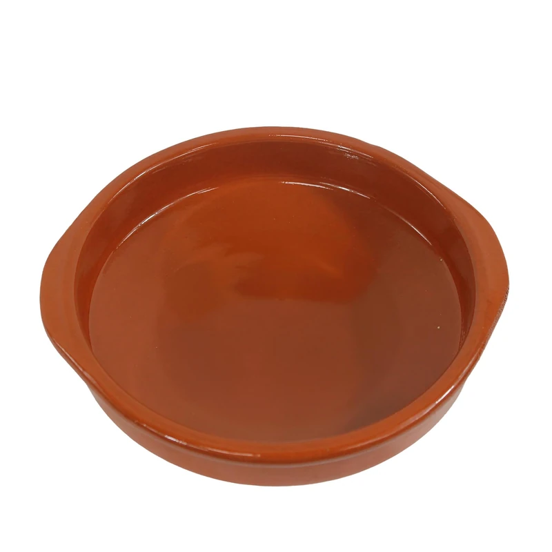 Fackelmann Classic Ceramic Saucepan, Brown, Diameter 18 x 20.5 x 4.5 cm