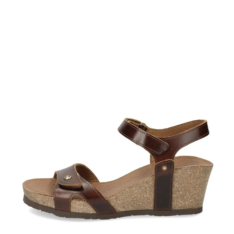 Panama Jack Women's Julia Clay Ankle Strap Sandals, Braun Cuero B1, 8.5 UK