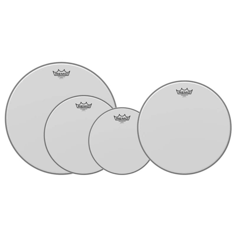 Remo drumhead Pro Pack Ambassador Coated 12 inch, 13 inch 16 inch + free 14 inch PP-0112-BA-GW