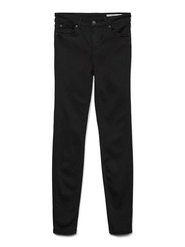 Vero Moda Women's Vmlux Nw Super Slim Ba037 Noos Jeans, Black, XXS / 30L