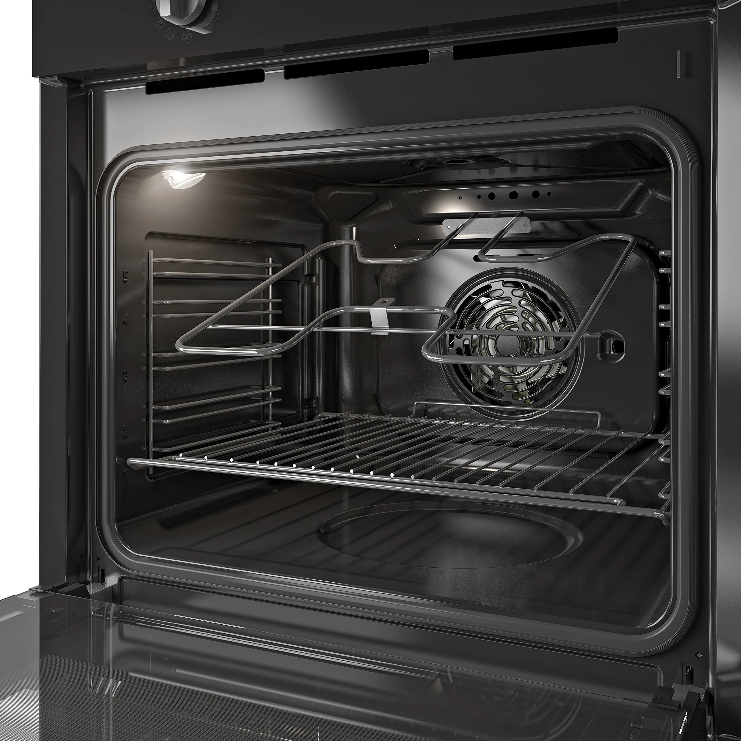 Indesit Aria Electric Fan Assisted Single Oven - Black