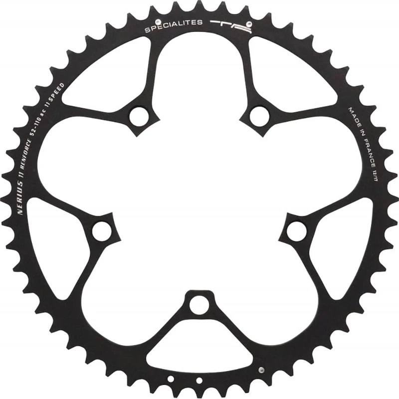 Spécialités TA Nerius 11 Speed Campagnolo Compact 110pcd Offset Chainring, Outer 52t, Black
