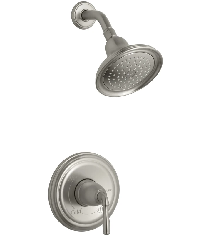 Kohler TS396-4-BN Devonshire(R) Rite-Temp(R) Shower Valve Trim with Lever Handle and 2.5 gpm showerhead