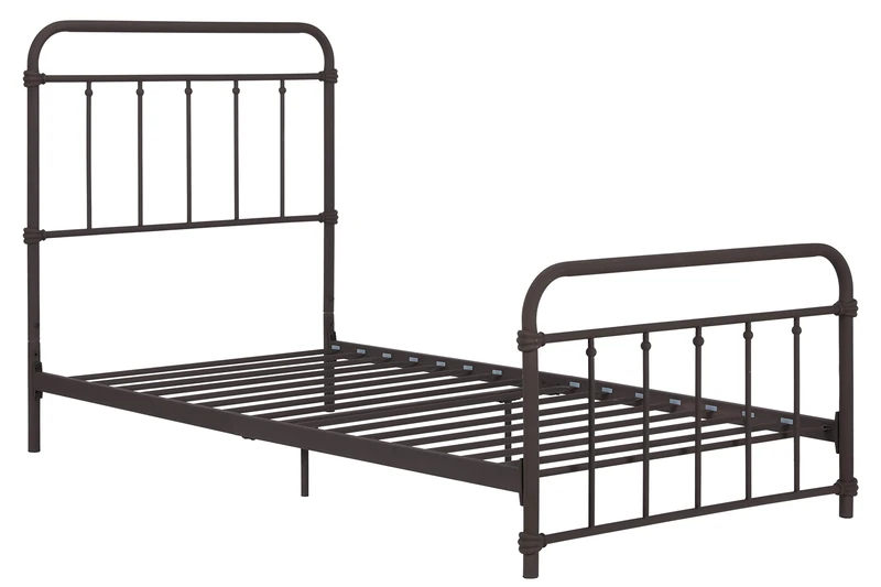DHP Furniture Wallace Metal Bed, Bronze Single