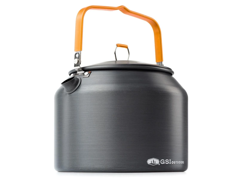 GSI Outdoors Halulite 1.8 qt. Tea Kettle Ultralight Aluminum with Superior Heating, Metal, 61-ounce (1.8 liter)