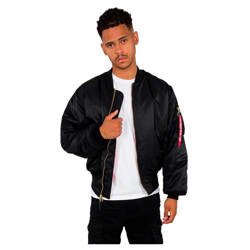 Alpha Industries Men's MA-1 Bomber Jacket, Black, XXXS