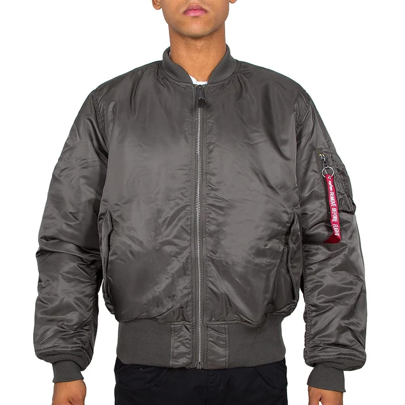 Alpha Industries Men's MA-1 Bomber Jacket, Rep.Grey, XX-Small