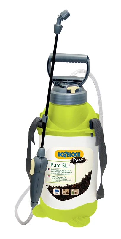 HOZELOCK - Sprayer Pure 7L : Pressure Sprayer, Resistant to Alkaline Products, Ideal for Natural Recipes, Filter for Liquid Manures/infusions, Fibreglass Lance [4550 0000]