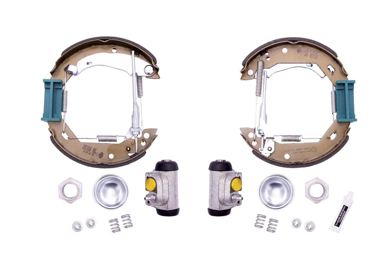 HELLA 8DB 355 003-671 Brake Shoe Set - R0150 - Brake System: Lucas - for e.g. PEUGEOT - Image 1