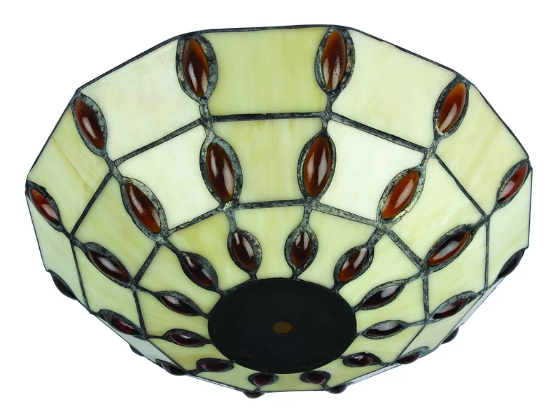 Westinghouse Lighting Tiffany Diffuser Shade, 28.8 cm - White - Image 1