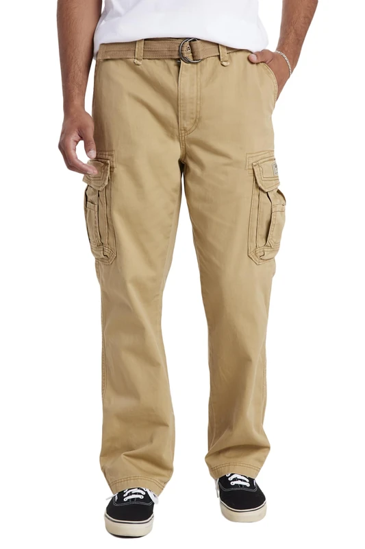UNIONBAY Men's Survivor Iv Relaxed Fit Cargo Pant-Reg and Big and Tall Sizes Casual, Rye, 46W x 32L