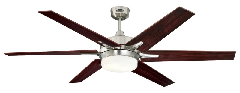Westinghouse Cayuga 152cm Brushed Nickel Ceiling Fan with Light
