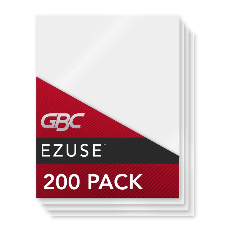 GBC Laminating Sheets, Thermal Laminating Pouches, Letter Size, 5 Mil, Speed Format, EZUse, 200 Pack (3740728) - Image 1