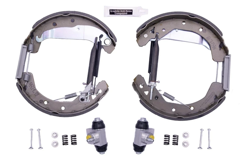HELLA 8DB 355 005-051 Brake Shoe Set - R1295 - Brake System: Lucas - for e.g. OPEL / VAUXHALL - Image 1