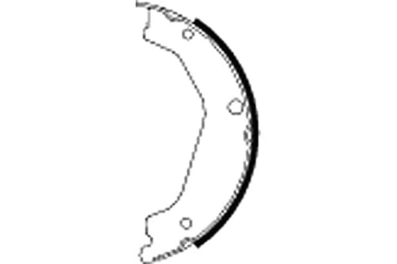 HELLA 8DA 355 050-051 Brake Shoe Set, parking brake - H1684 - for e.g. HYUNDAI