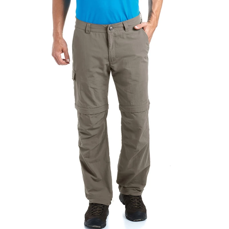 maier sports Trave, Men's Hiking Trousers, Water-Repellent Outdoor Trousers for Trekking and Hiking, Handy Zip-Off Function, Dryprotec Technology, PFC-Free Teak