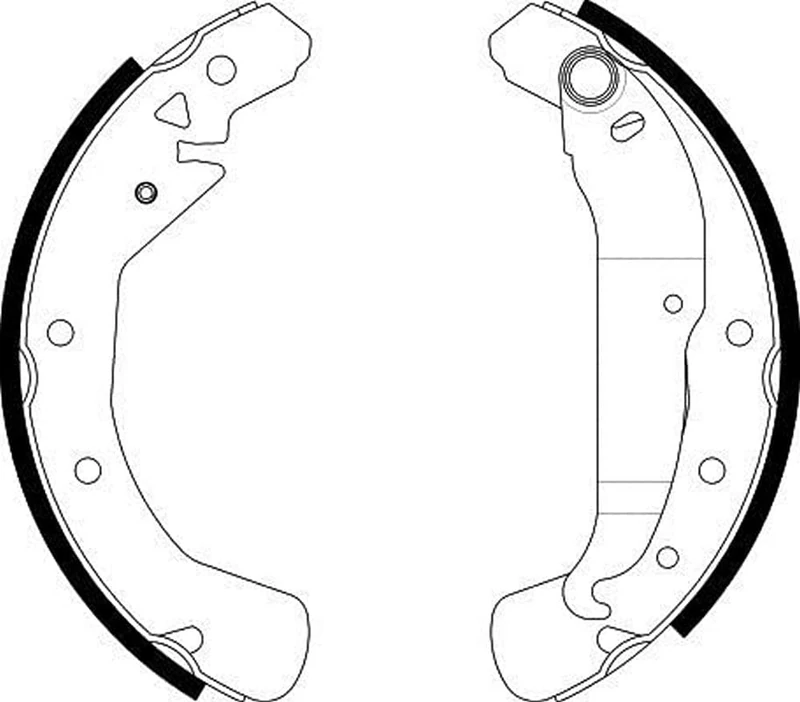 HELLA 8DB 355 003-031 Brake Shoe Set - H9950 - Brake System: Bosch - for e.g. CITROEN / PEUGEOT