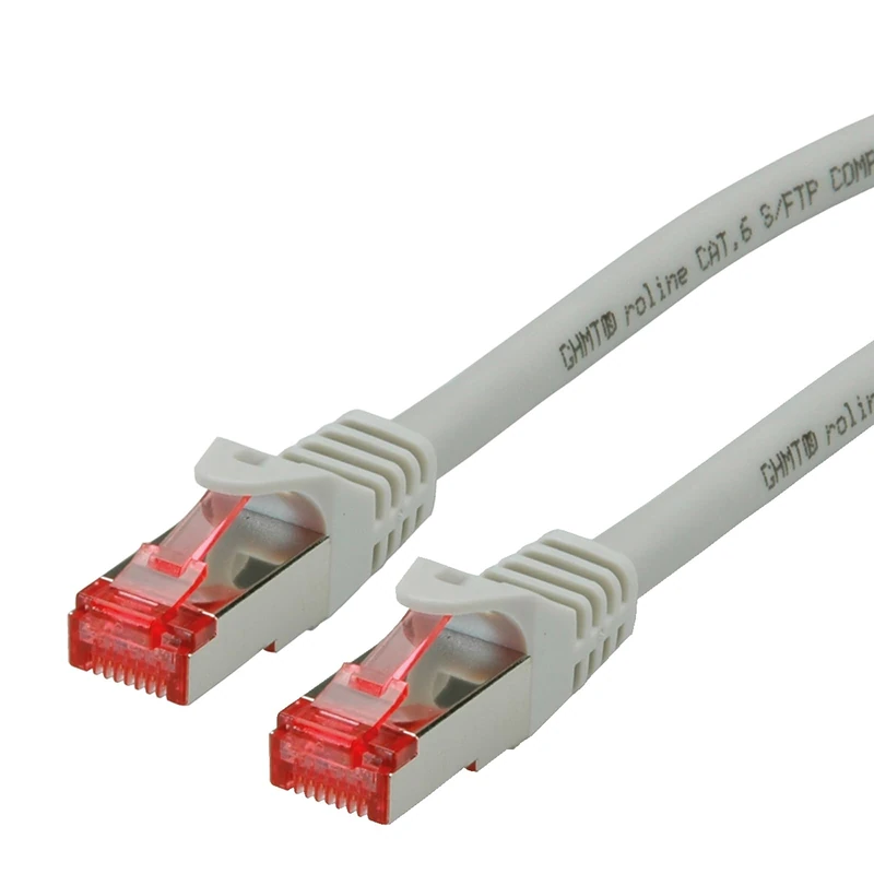 Roline S/FTP Patch cable Cat 6 Component Level LSOH, grey, 20 m - Image 1