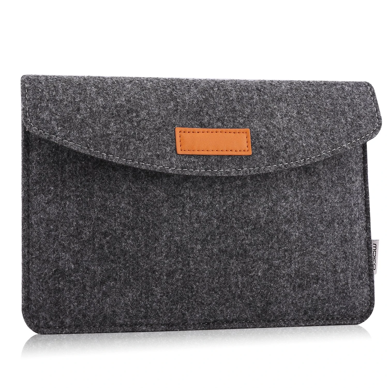 MoKo Universal 7-8 Inch Felt Sleeve Case - Portable Felt Protective Case for iPad mini (A17 Pro) 8.3 inch 2024, iPad Mini 6/5/4/3/2/1, Galaxy Tab S2 8.0, Tab A 8.0, Dark Grey