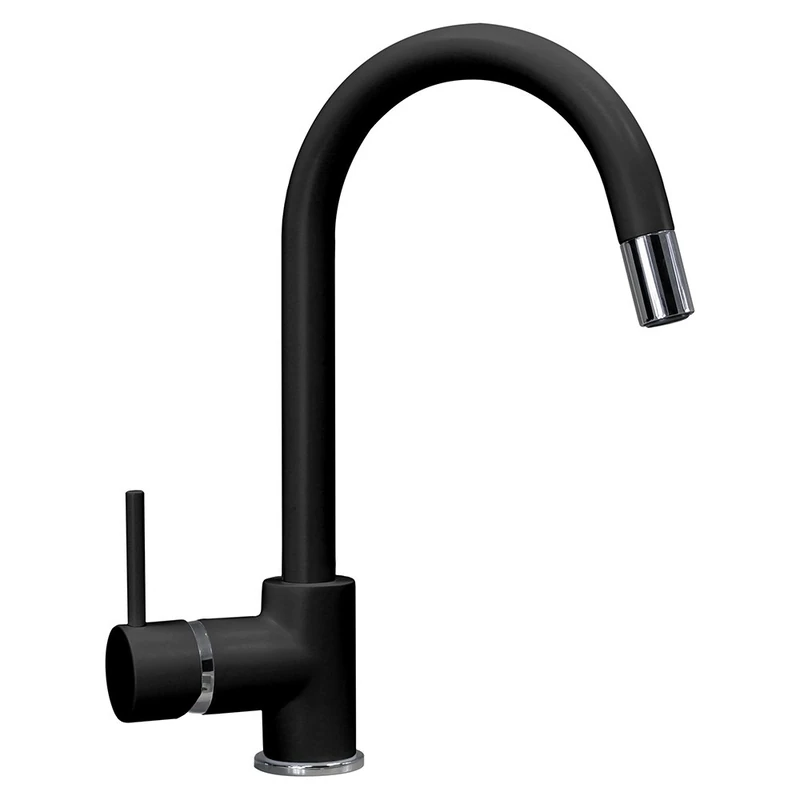 Telma mis51-nero Matt Mixer for Kitchen, 32.6 x 17.3 x 5 cm, Black Matt - Image 1