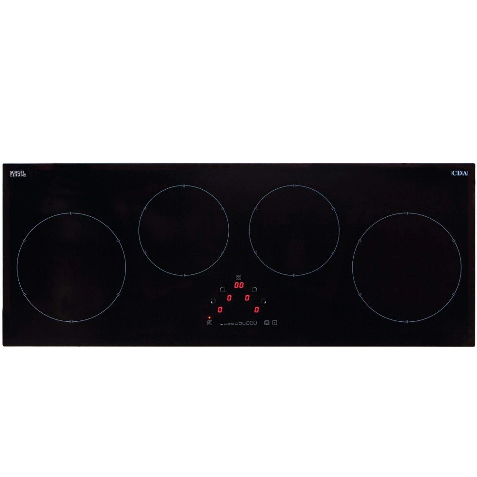 CDA 90cm 4 Zone Linear Induction Hob Black