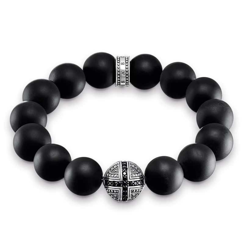 Thomas Sabo Unisex 925 Sterling Silver Rebel At Heart, Power Cross Bracelet of Length 16 Cm A1572-705-11-L16