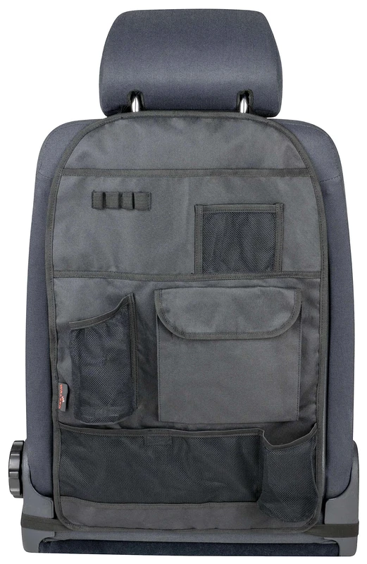 Walser Organiser Multibag, Back Seat Organiser Children, Backrest Protector with Pockets, Back Seat Protector Car, Kick Protection Car Organiser 64 x 40 cm