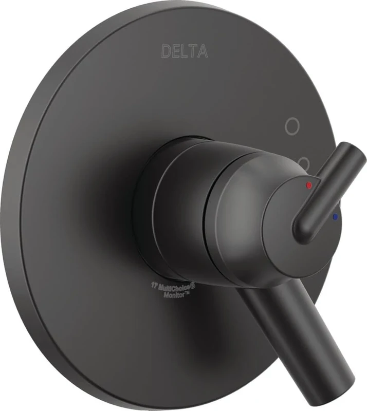DELTA Faucet T17059-BL Trinsic Monitor 17 Series Valve Only Trim, Matte Black