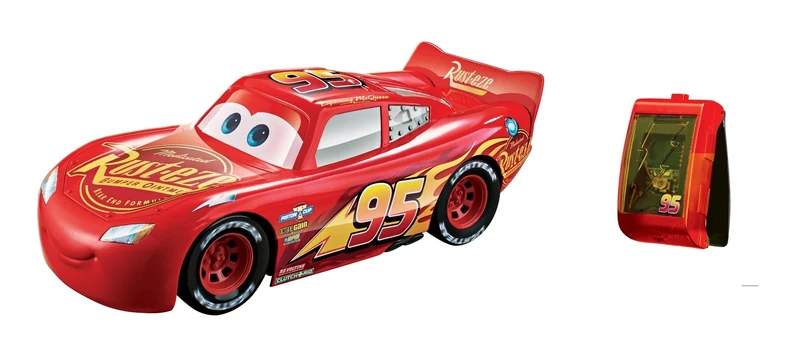 Mattel Disney Cars Disney Cars FGN51 3 Racers Stunt Race Lightning McQueen Sounds Only
