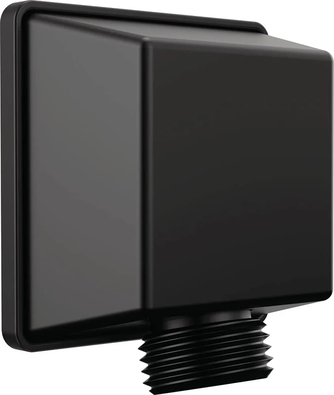 DELTA Faucet 50570-BL UniversalShoweringComponents Square Wall Elbow for Hand Shower, Matte Black