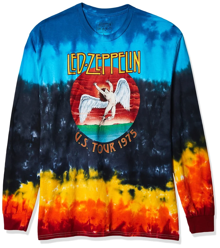 Liquid Blue Men's Icarus 1975 Long Sleeve T-Shirt, Tie Dye, S