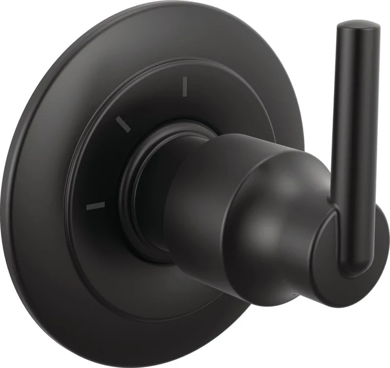 DELTA Faucet T11859-BL Trinsic 3-Setting 2-Port Diverter Trim, Matte Black