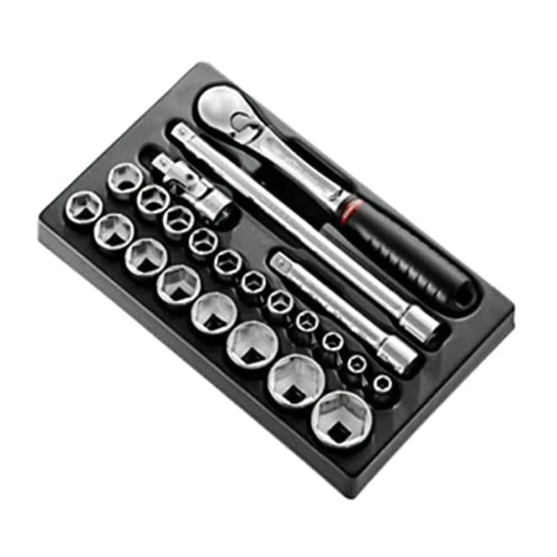 Facom MOD.SL161-36 1/2" Metric 6-Point Sockets Module, 188 mm Length Multicolored MOD.SL161-36